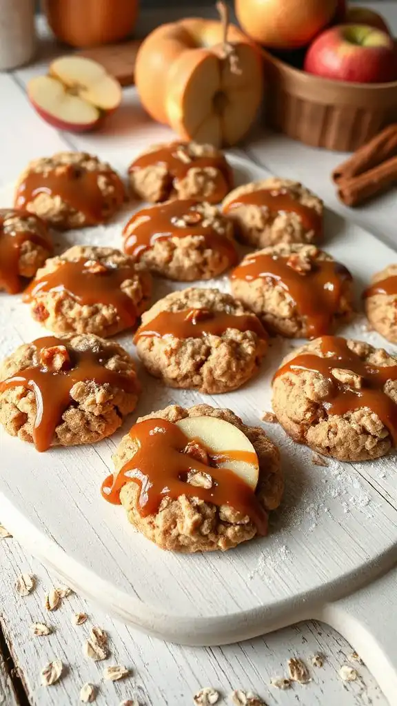 oatmeal caramel apple cookies
