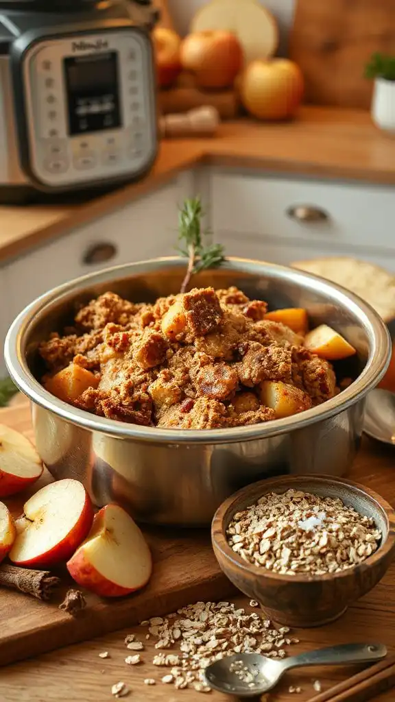 oatmeal cookie apple crisp