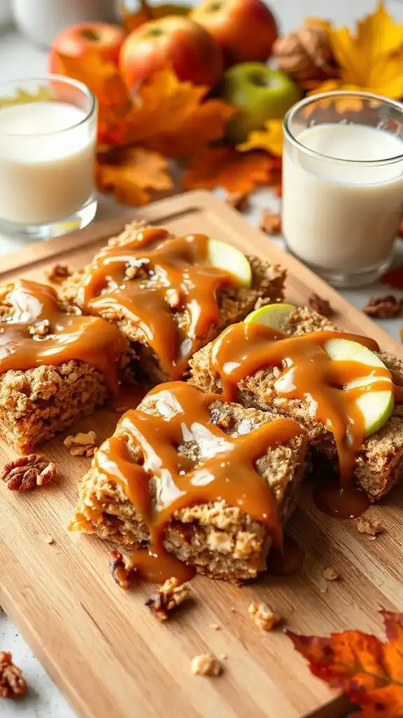 oatmeal vegan caramel bars