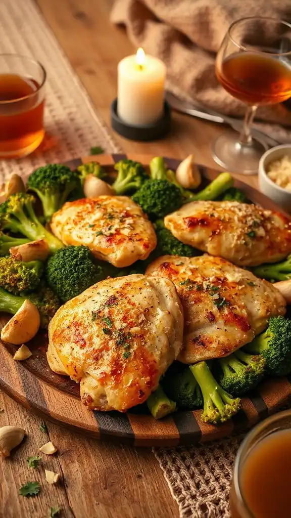 one pan chicken and broccoli