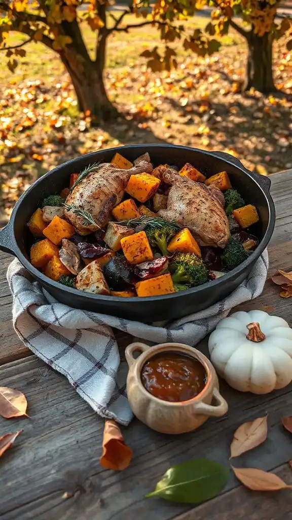 one pan chicken and vegetables