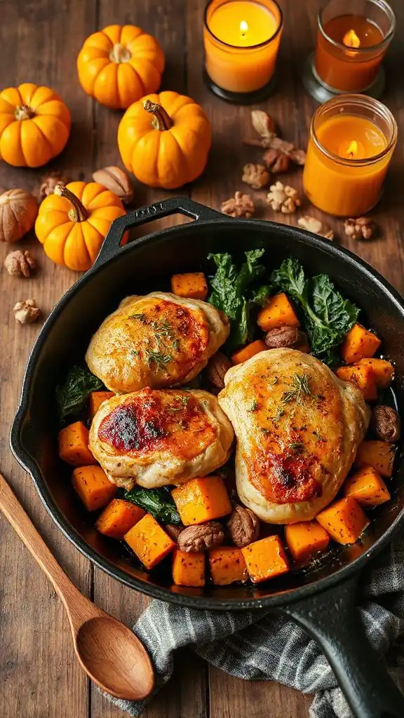 one pan chicken sweet potatoes