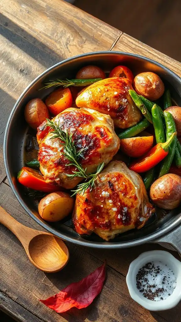 one pan chicken vegetable delight