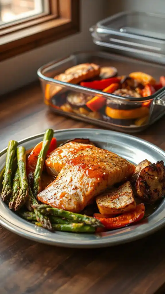 one pan healthy salmon meal