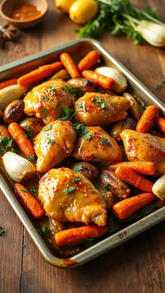 one pan honey mustard chicken
