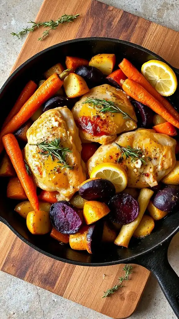 one pan lemon herb chicken