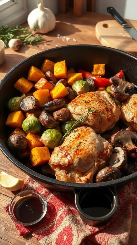 one pan roasted chicken vegetables one pan roasted chicken vegetables