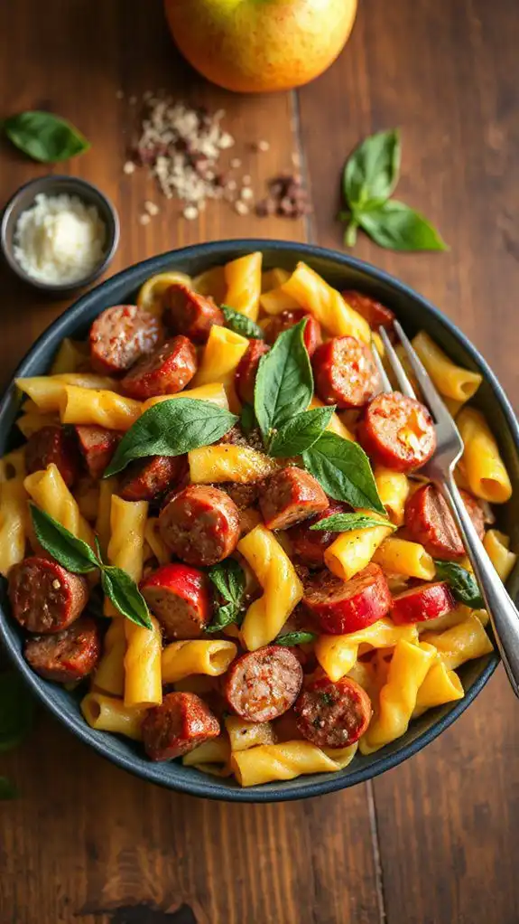 one pan sausage and apple