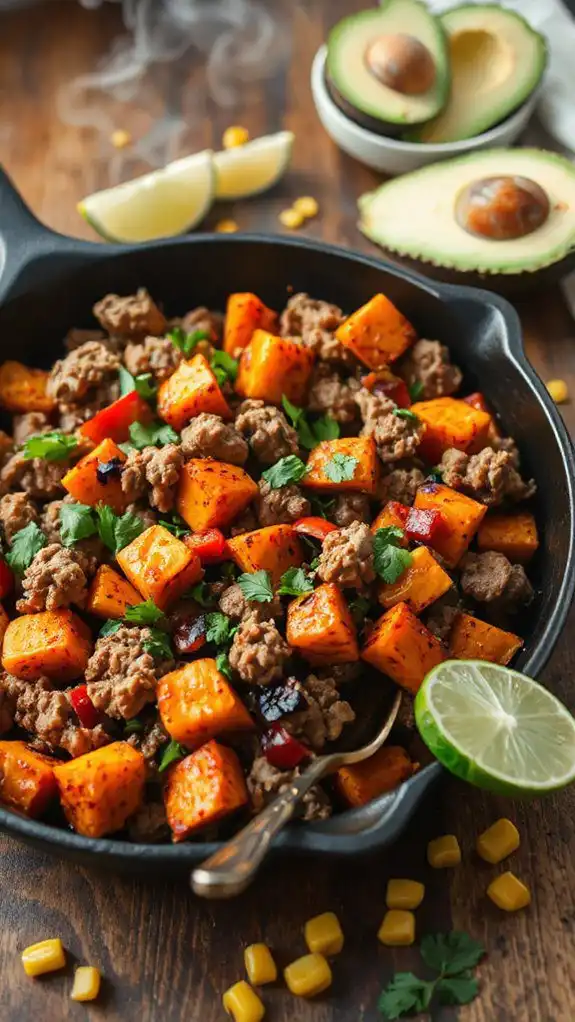 one pan turkey taco skillet