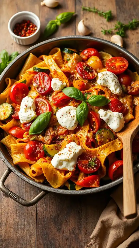 one pan vegetable lasagna skillet one pan vegetable lasagna skillet