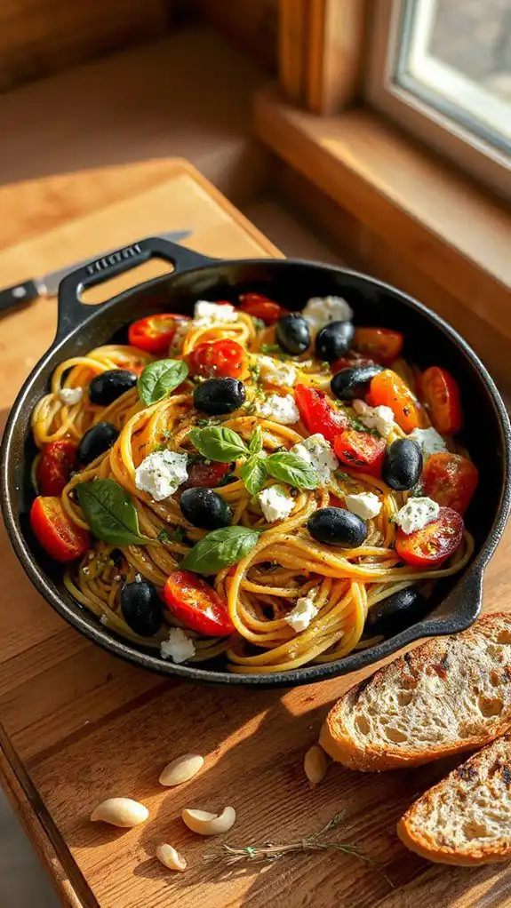 one pot mediterranean pasta recipe