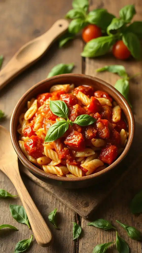 one pot tomato basil dish