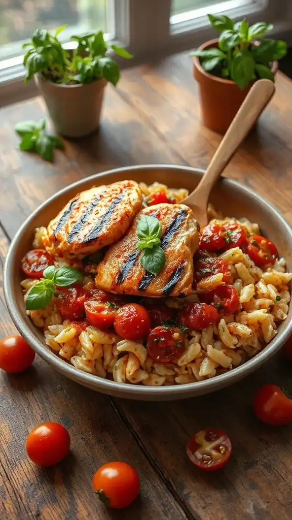 one pot tomato basil orzo