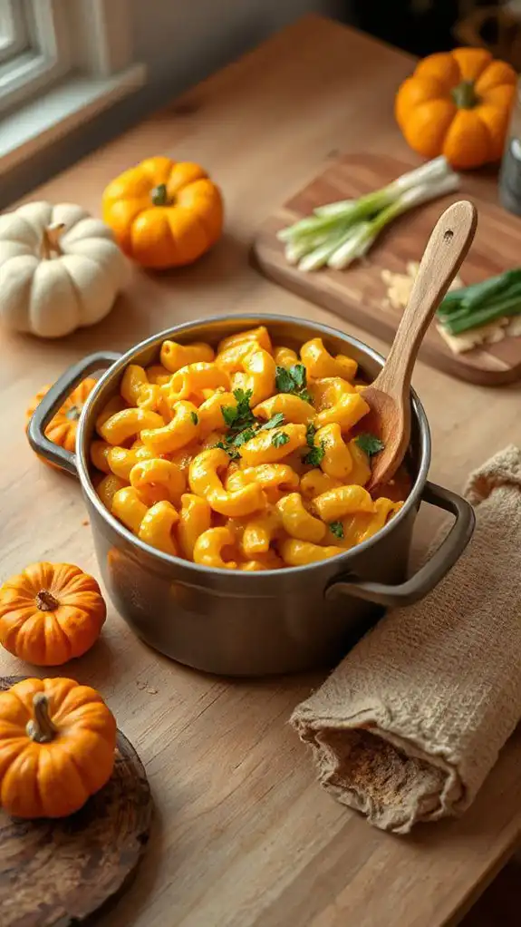 one pot vegan pumpkin pasta