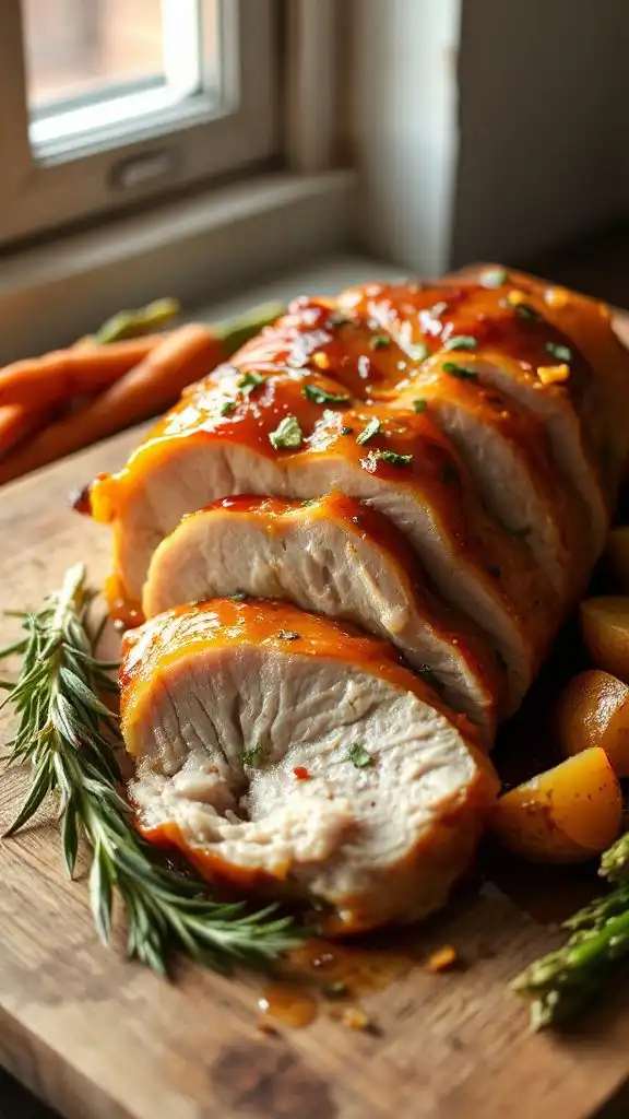 orange balsamic glazed pork loin