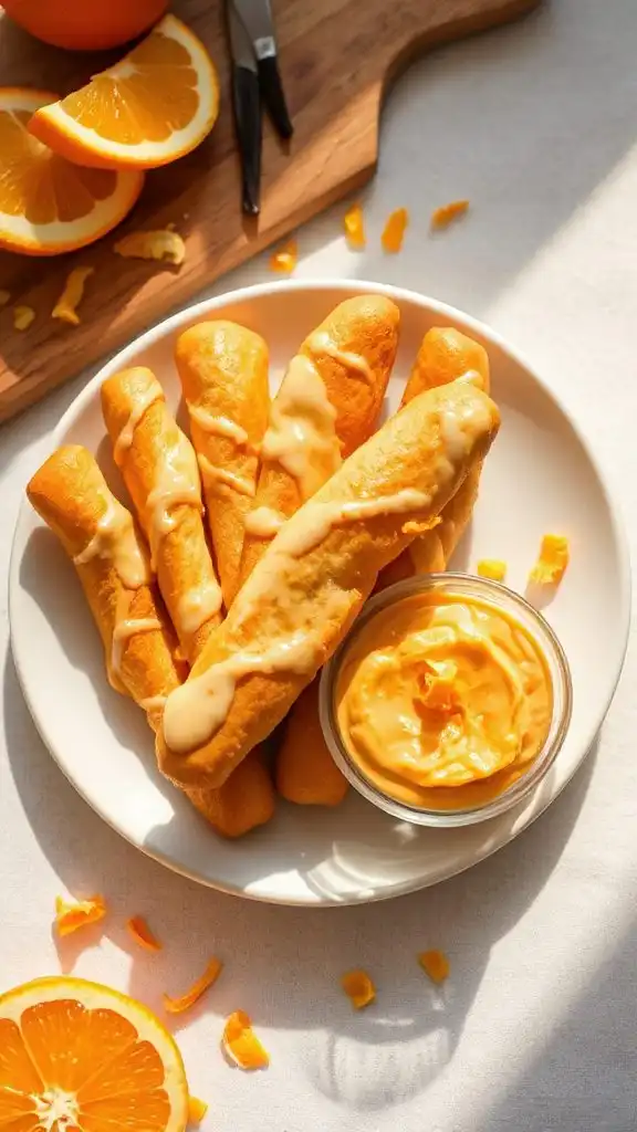orange flavored sweet breadsticks orange flavored sweet breadsticks