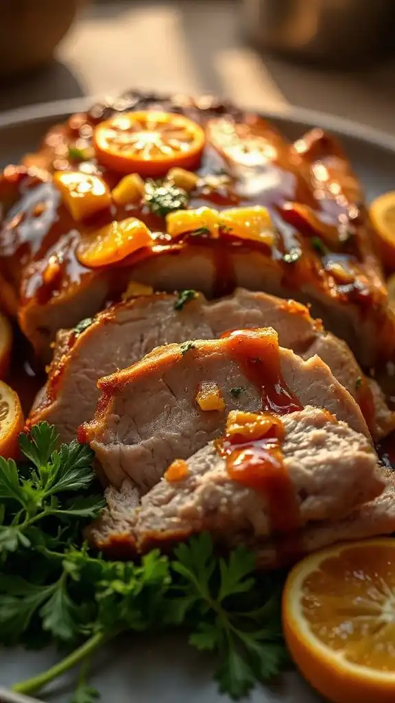orange glazed pork loin recipe