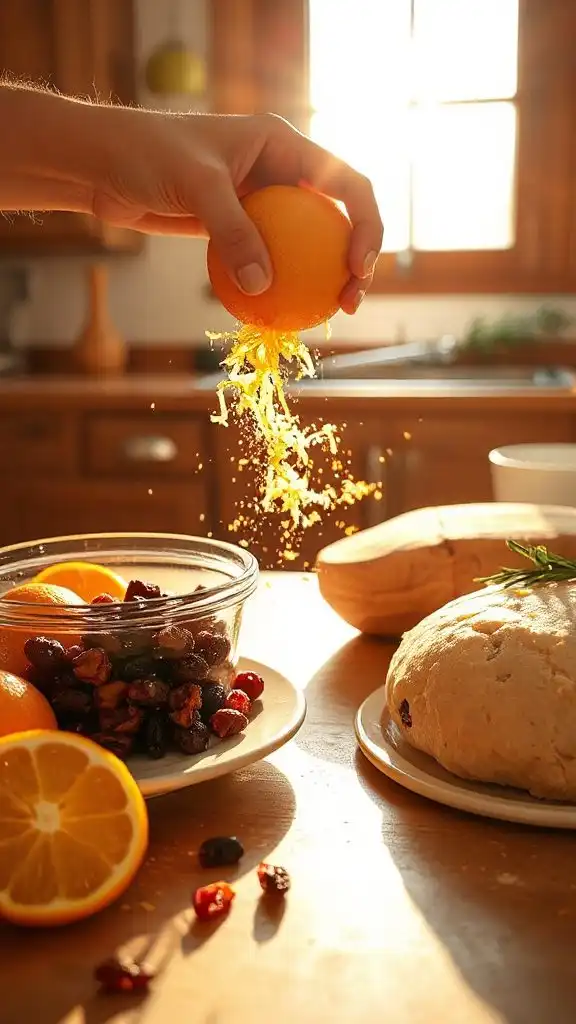 orange zest and juice