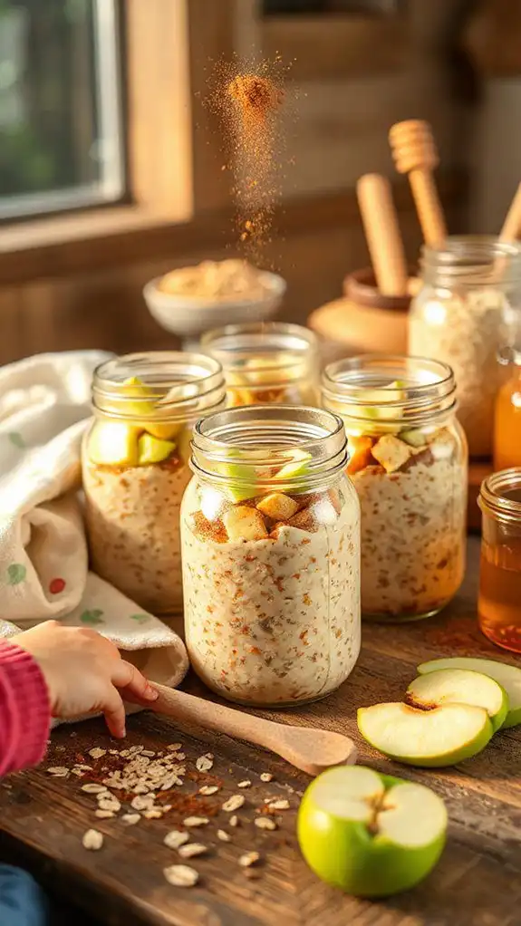 11 Freezer-Ready Apple Cinnamon Overnight Oats Kids Devour