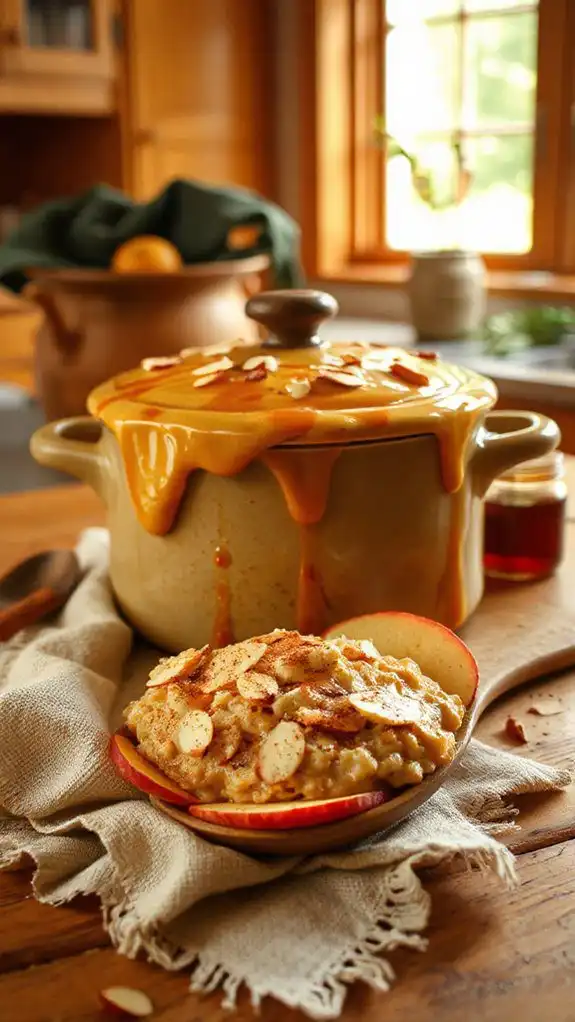 overnight oatmeal with apples