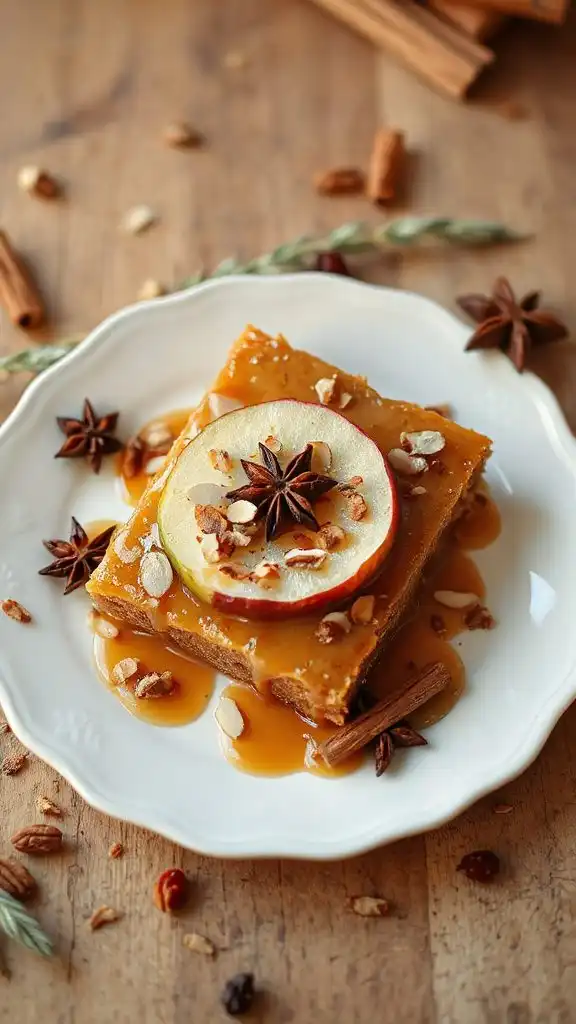 paleo caramel apple bars
