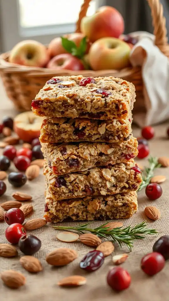 paleo friendly cranberry almond bars