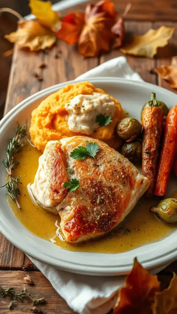 pan seared trout with sweet potatoes