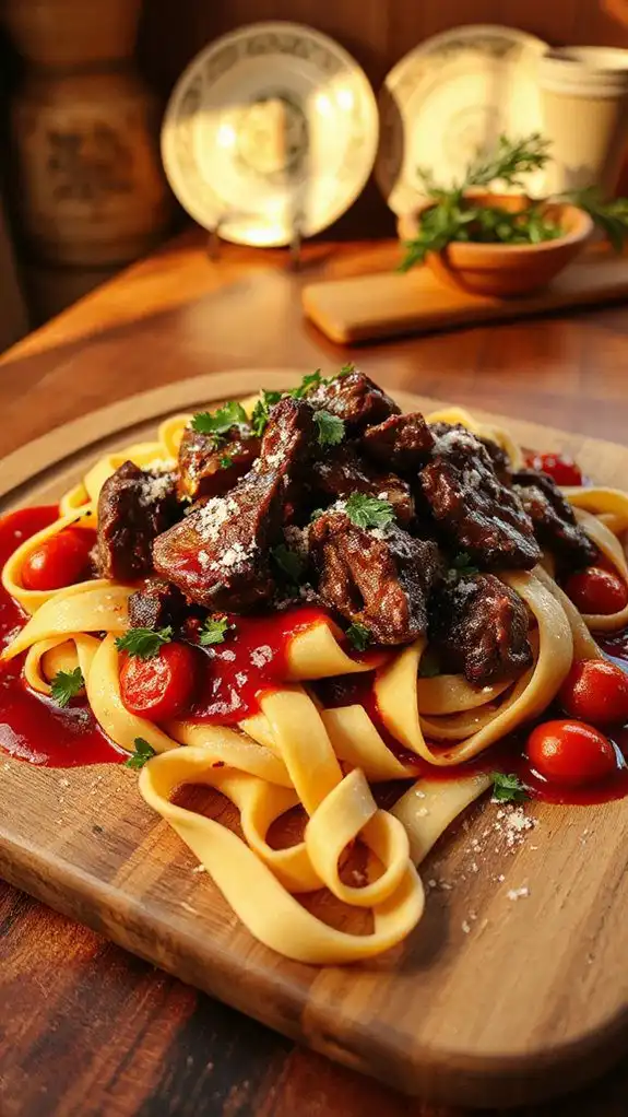 pappardelle with short ribs