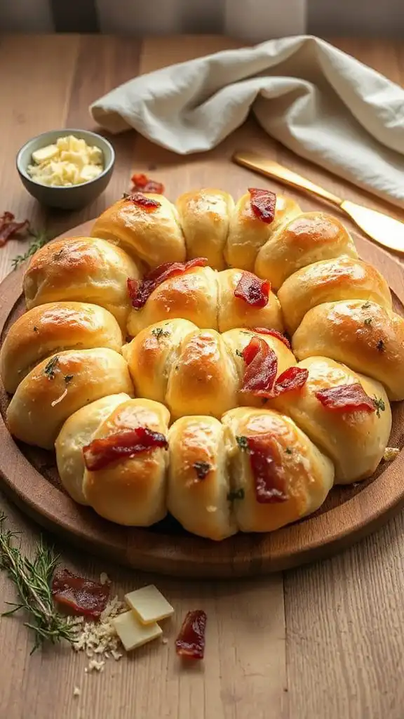parmesan bacon pull apart bread parmesan bacon pull apart bread