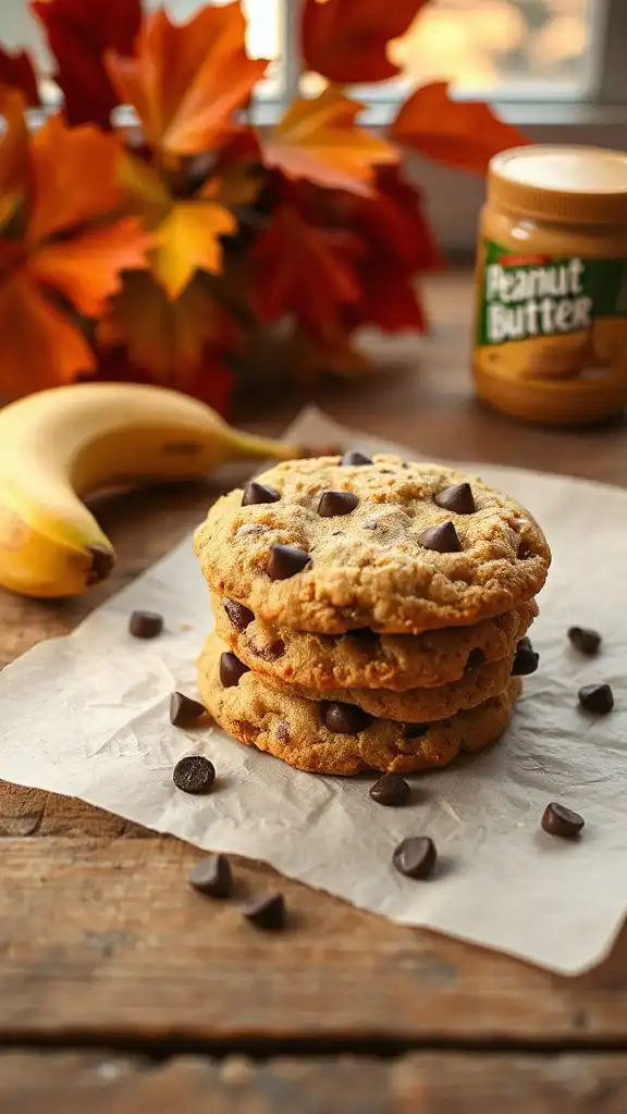peanut butter banana cookies