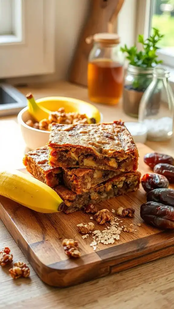 peanut butter banana energy bars peanut butter banana energy bars