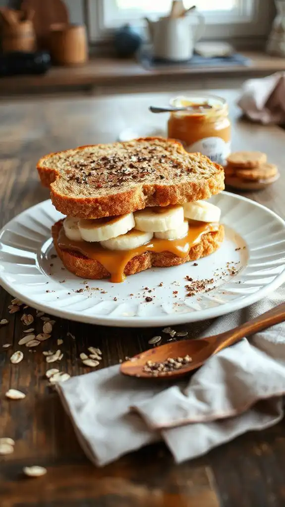 peanut butter banana sandwich peanut butter banana sandwich