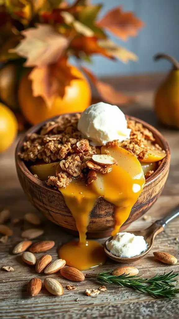 pear almond crisp recipe