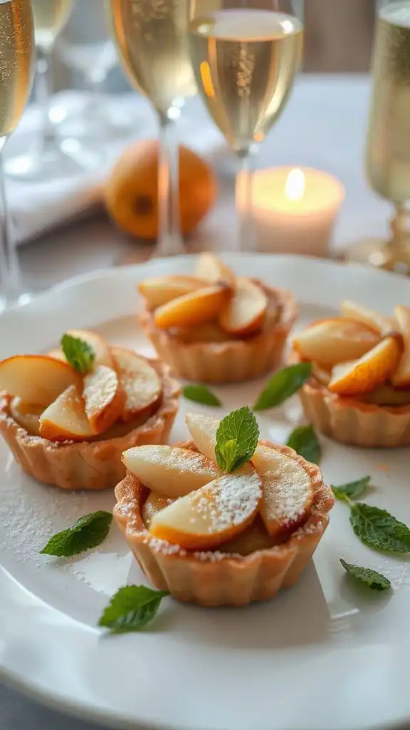pear almond dessert tartlets pear almond dessert tartlets