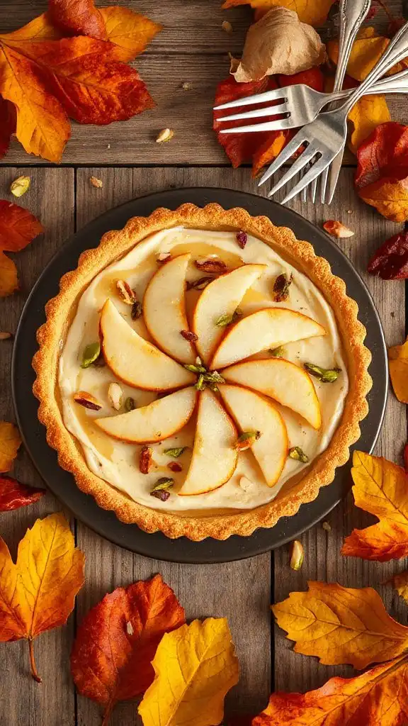 pear almond frangipane tart