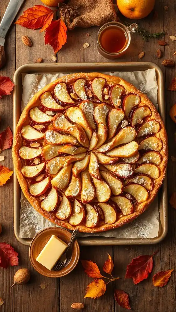 pear and almond tart