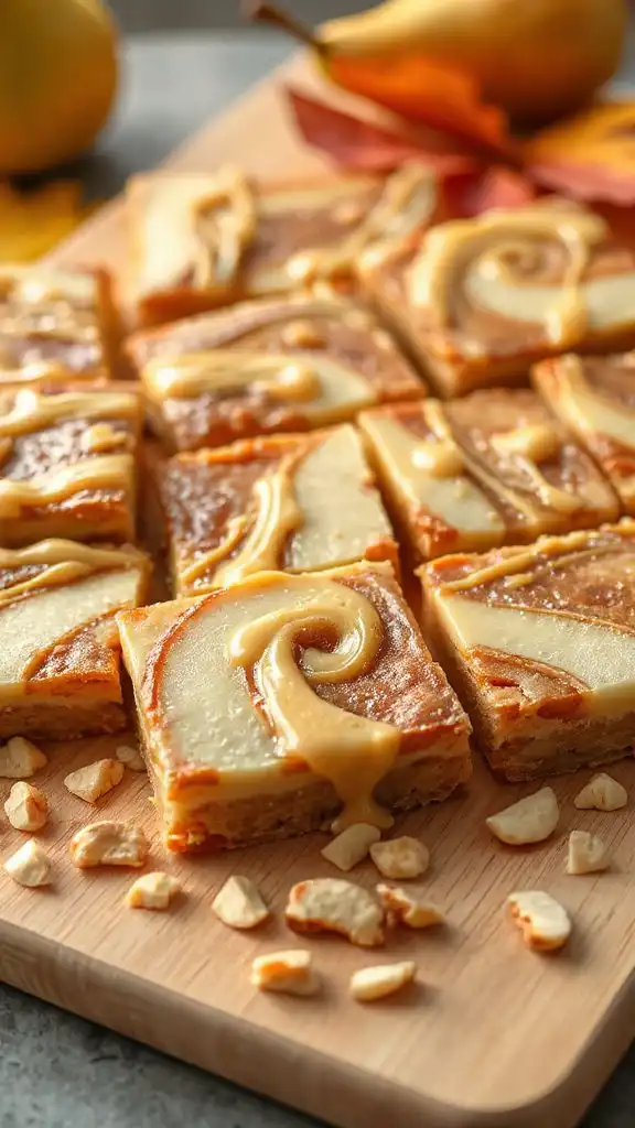 pear and cashew bars
