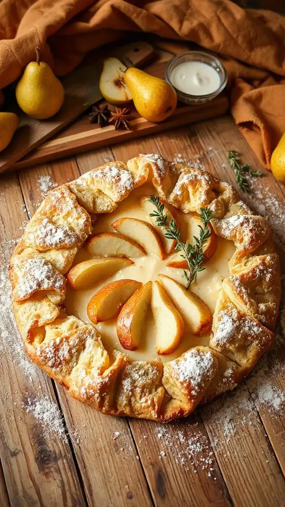 pear custard galette recipe