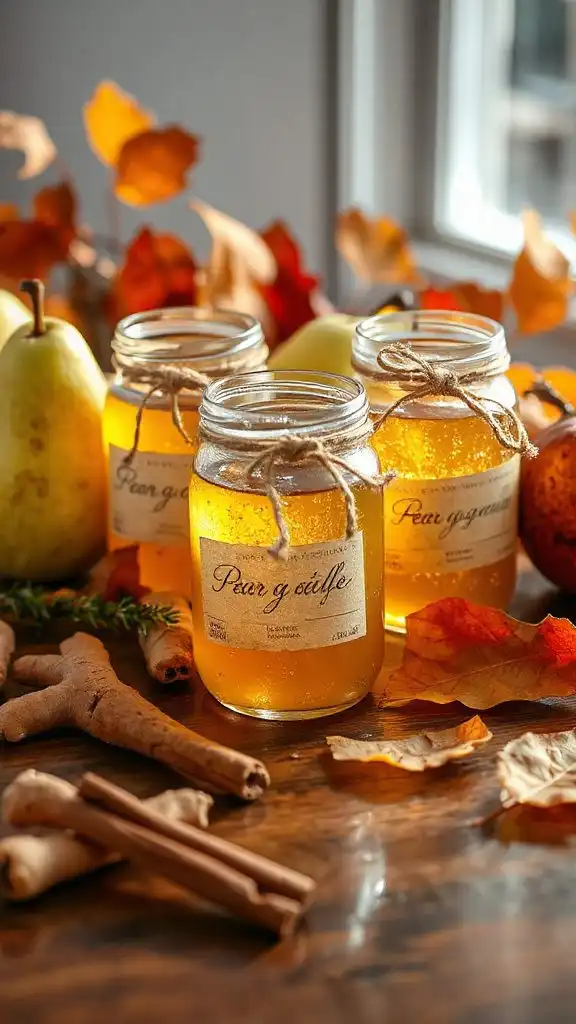 pear ginger dessert gel e