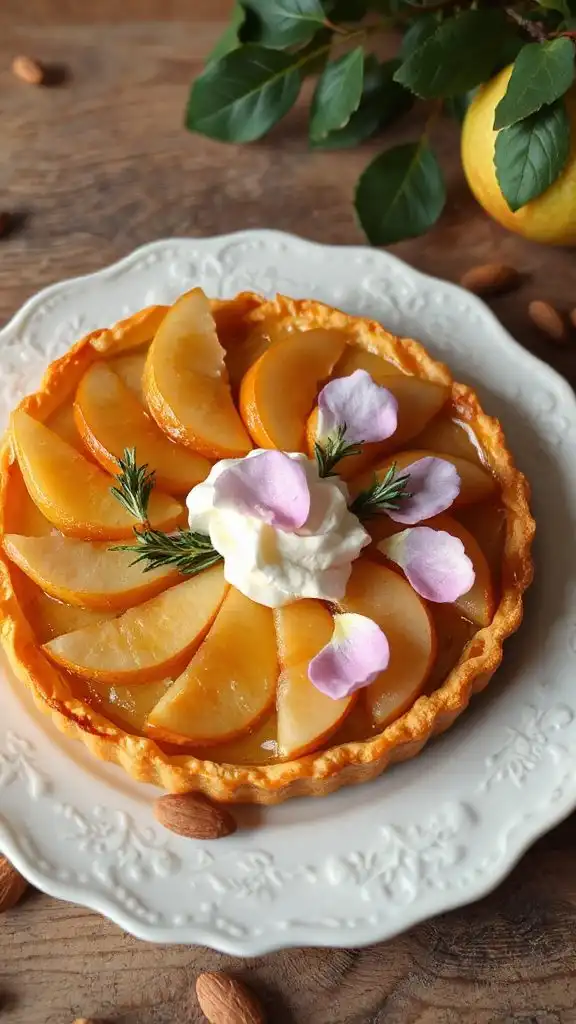 pear rosewater tart recipe