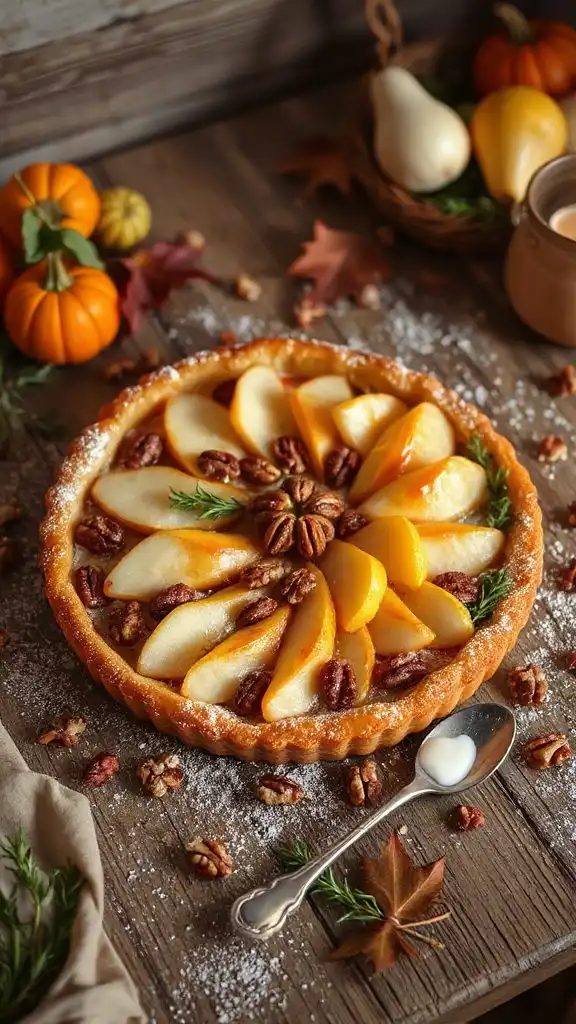 pear walnut tart recipe