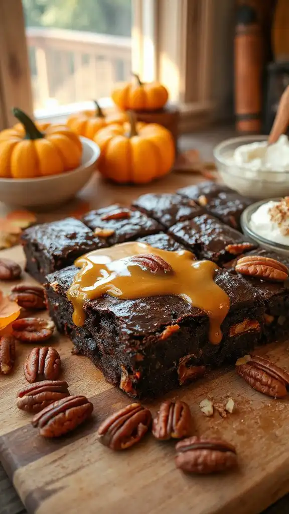 pecan pie brownie delight