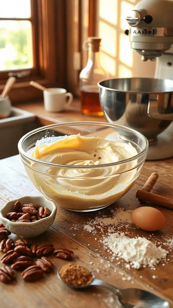 pecan pie doughnut holes batter