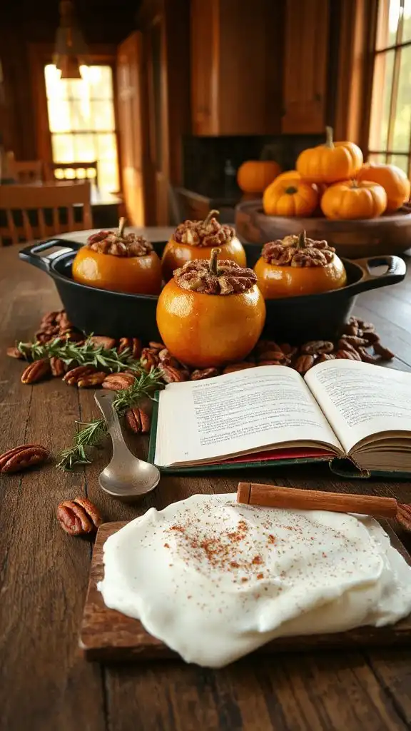 pecan pie stuffed apples
