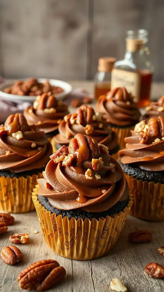 pecan toppers for cupcakes