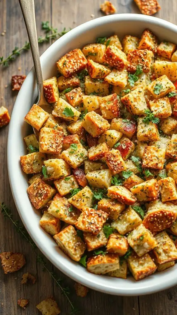 perfect crunchy fluffy stuffing