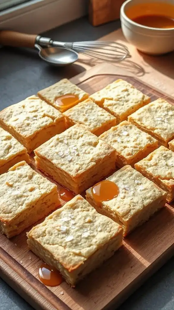 perfectly cut butterscotch squares