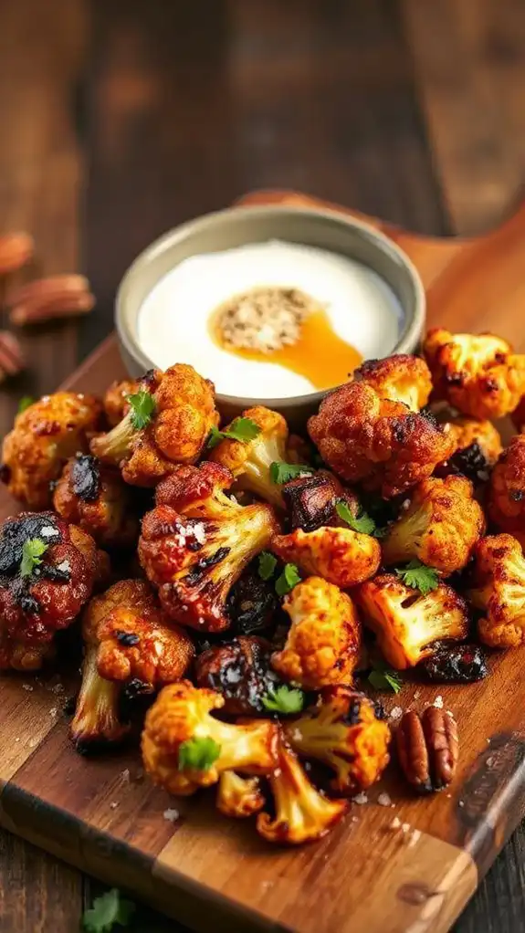 perfectly smoky roasted cauliflower