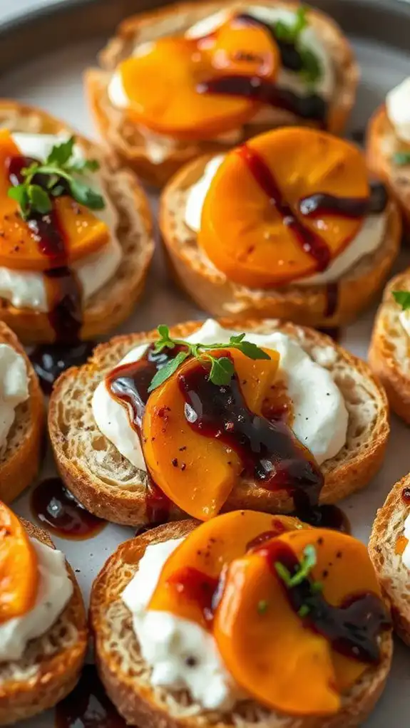 persimmon burrata balsamic elegance