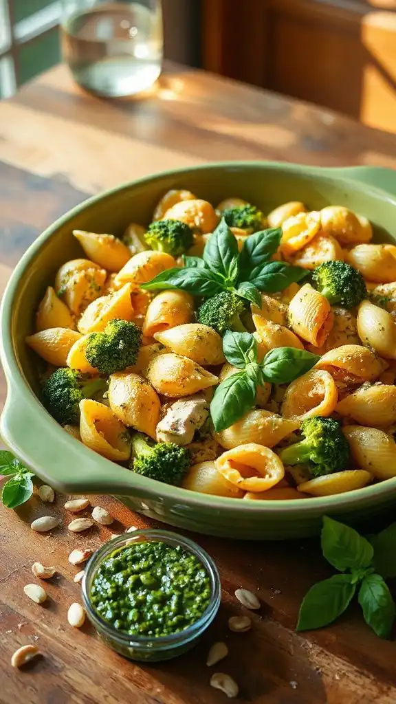 pesto chicken broccoli casserole